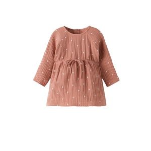Zara textured embroidered dress